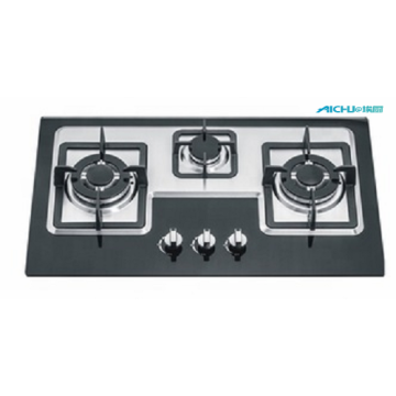 3 Burners Stainless Steel Built in Gas Stove